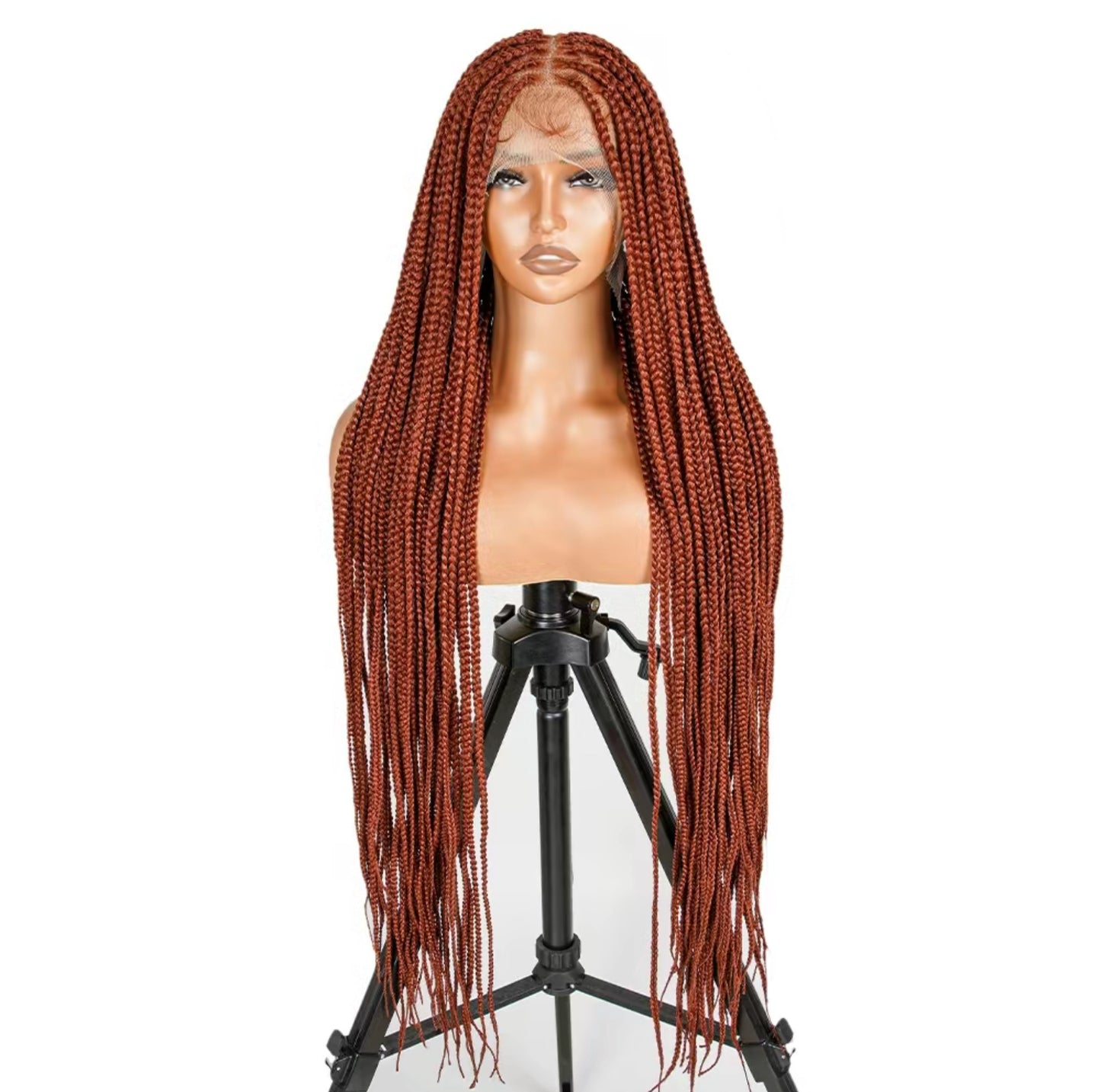 36" Square Box Braids - Full Handmade, Premium Synthetic Fiber, Full Lace.