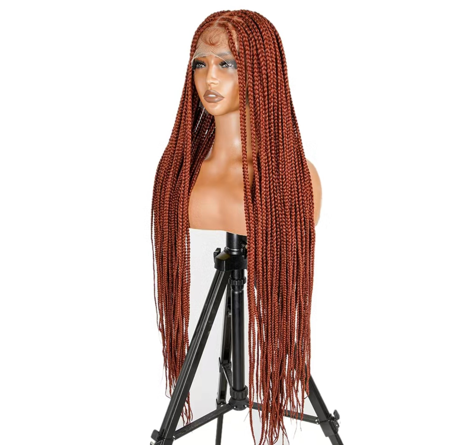 36" Square Box Braids - Full Handmade, Premium Synthetic Fiber, Full Lace.