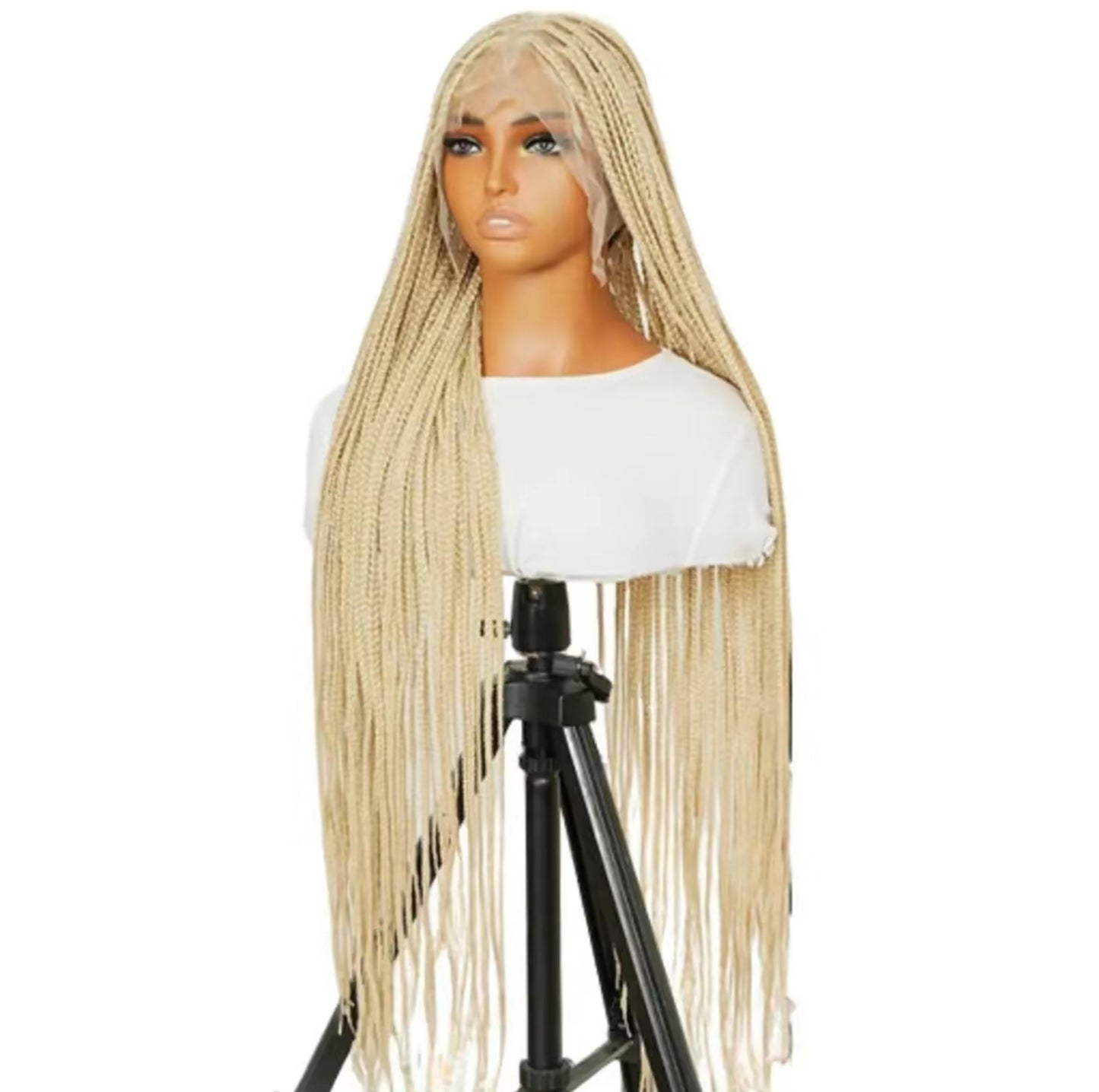 Blonde 36" Knotless Square Box Braided Wig