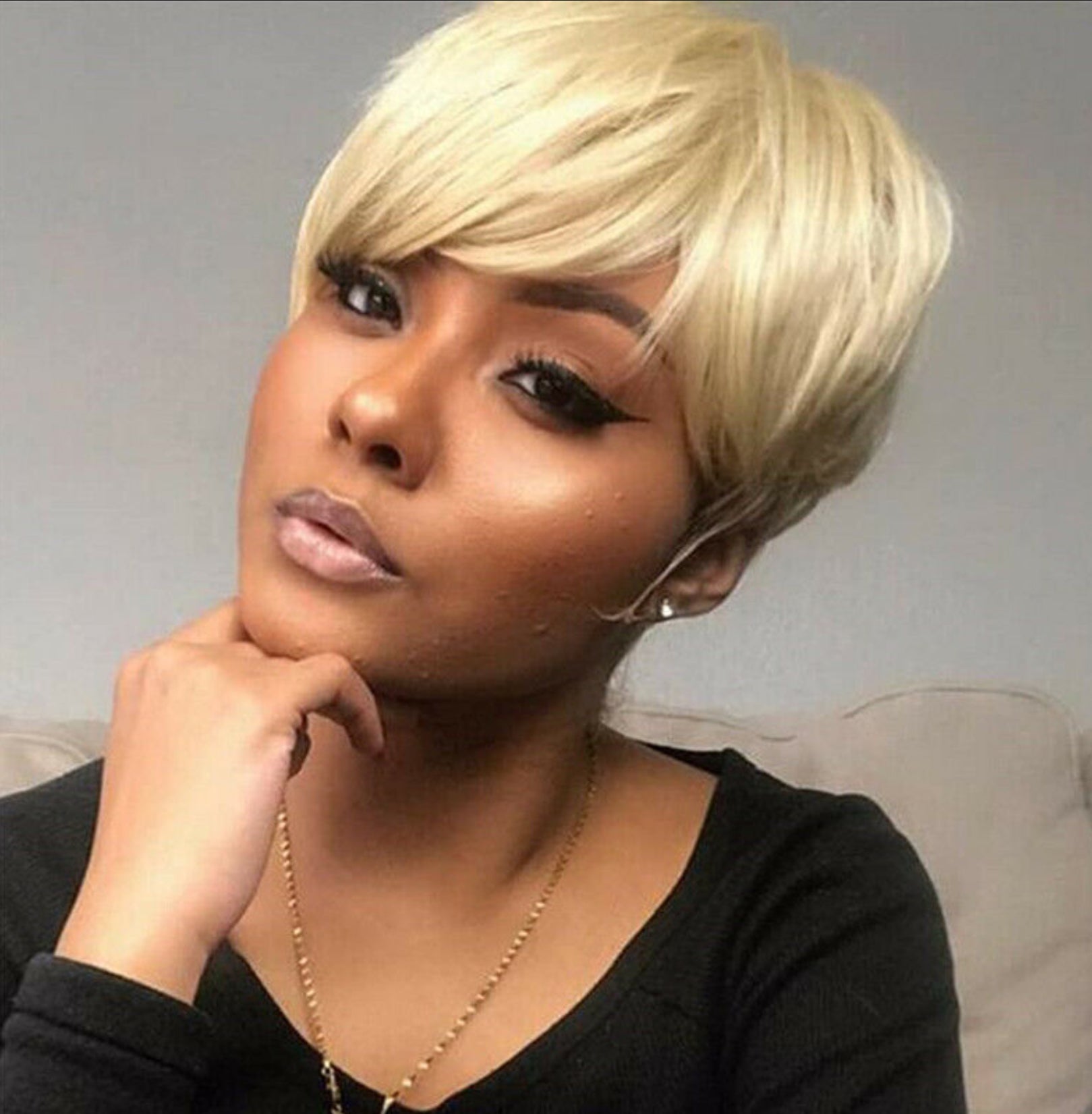 Blonde Short Pixie Cut Wig 