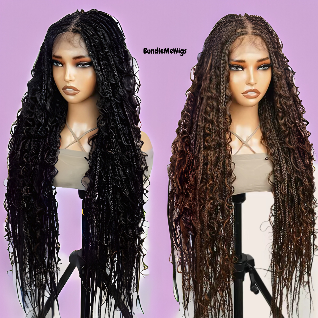 Knotless Braids Human Hair Wig