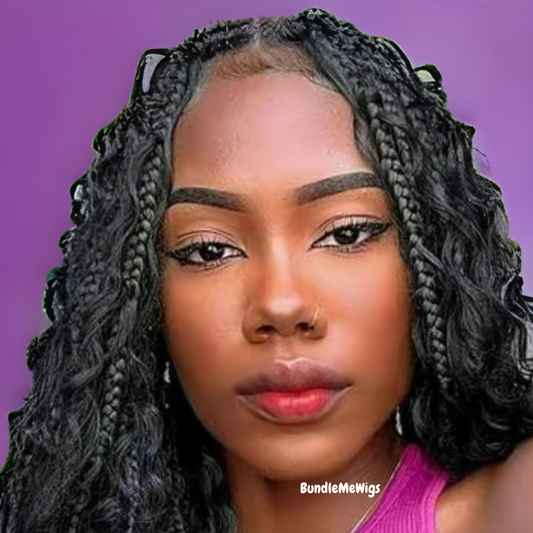 Knotless Braids Human Hair Wig