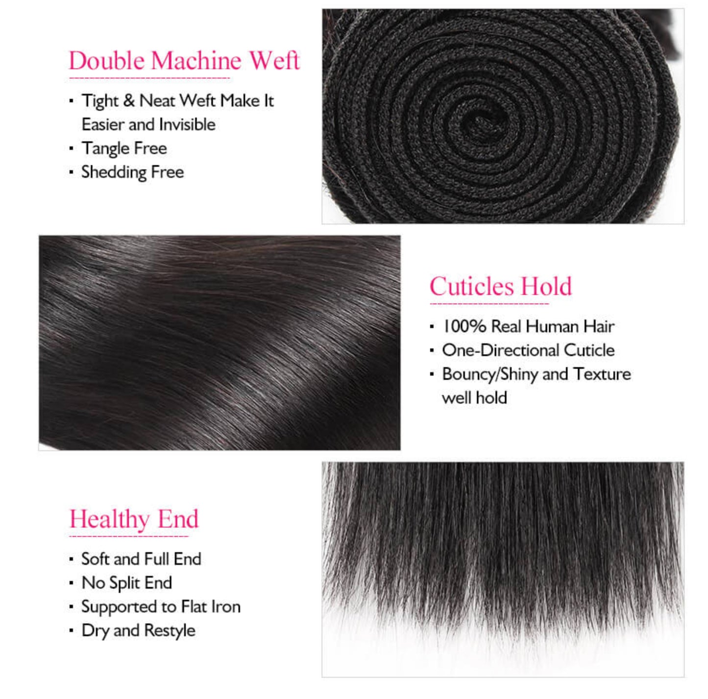 Brazilian Straight Short Length Package Deal