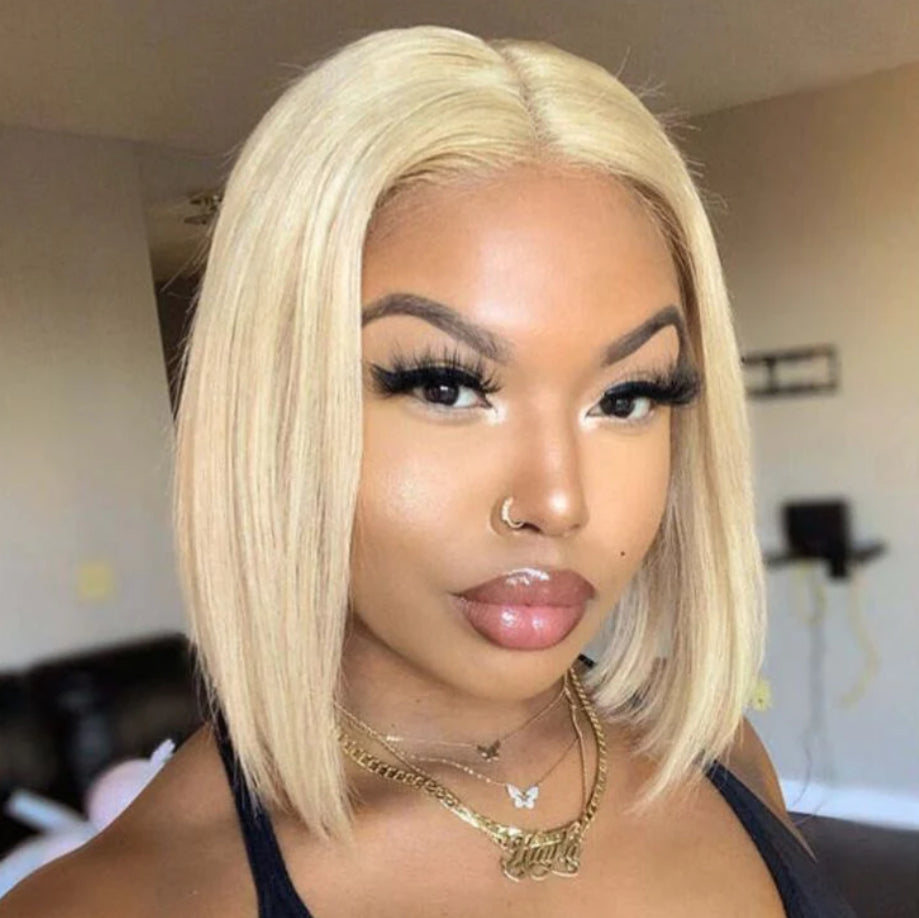 Blonde Straight Bob Wig