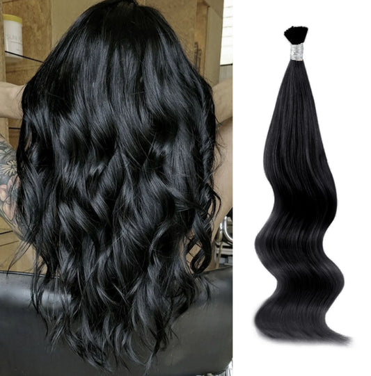 Indian Wavy Natural Black I-Tip